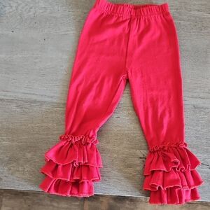 Ruffled Red Kids Bottoms